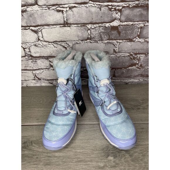 Disney X Sorel Z52113 Blue Whitney Short Frozen 2 Elsa Snow Boot Girls 5 US/37EU - Picture 7 of 16